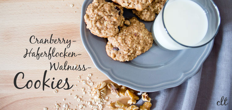 Gebacken: Cranberry-Haferflocken-Walnuss-Cookies | Creative Little Things