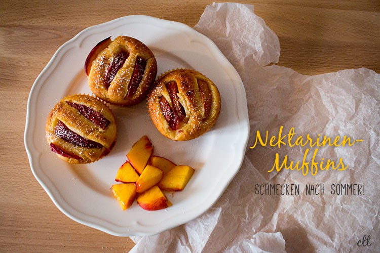 Rezept für leckere Nektarinen-Muffins - die schmecken nach Sommer!